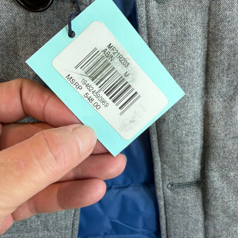 NWT Peter Millar Collection Mens M Blue Quilted Vest Reversible FLAWED READ DESC - Picture 4 of 16
